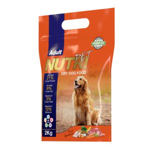 غذای سگ خشک پروبیوتیک Nutri Pet مدل بزرگسال 2 کیلوگرم
