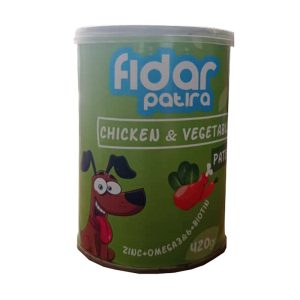 کنسرو غذای سگ فیدار پاتیرا - مرغ و سبزیجات