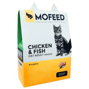 غذای خشک گربه مفید حاوی مرغ و ماهی وزن 500 گرم