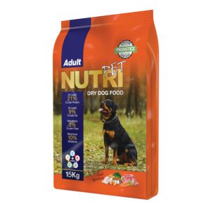 غذای خشک سگ بالغ 15 کیلویی نوتری پت 21% PROBIOTICS