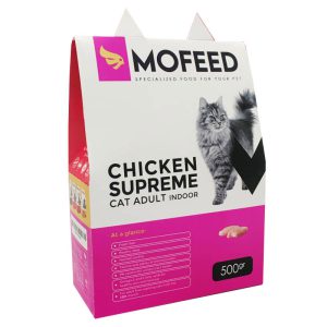 غذای خشک گربه مفید سوپریم ایندور طعم مرغ وزن 500 گرم