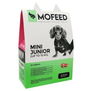 غذای خشک مفید برای سگ مدل مینی جونیور وزن 500 گرم